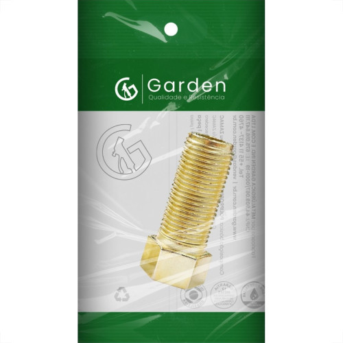 Aumento Torneira Garden Zamac Amarelo 1/2  Longo 10859E Aumento Torneira Garden Zamac Amarelo 1/2  Longo 10859E