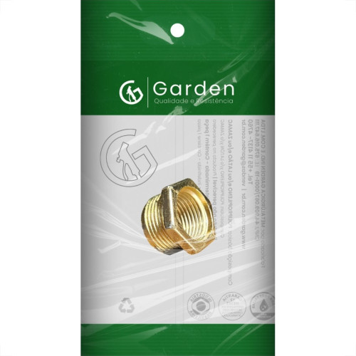 Bucha Reducao Torneira Garden Zamac Amarela 3/4X1/2 10856E