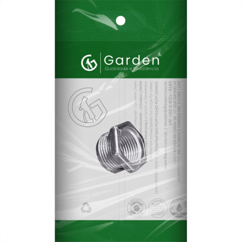 Bucha Reducao Torneira Garden Zamac Cromado 3/4X1/2 10856Cre Bucha Reducao Torneira Garden Zamac Cromado 3/4X1/2 10856Cre