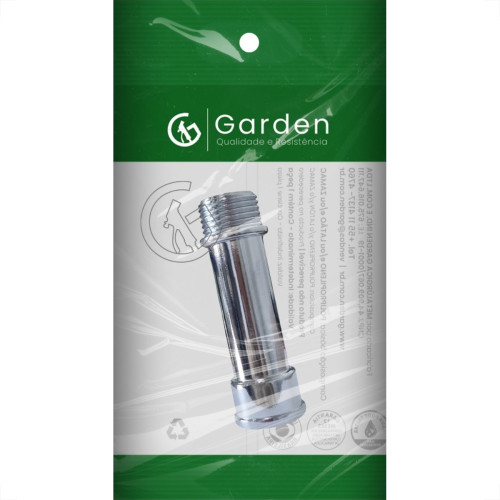 Extensao Torneira Garden Zamac Cromada 3/4 Curta 11853E