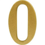 Numero Colonial Pvc Caiado 0  - Kit C/10 