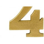 Numero Colonial Pvc Caiado 4  - Kit C/10 
