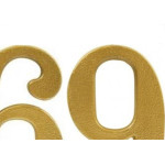 Numero Colonial Pvc Apartamento Caiado 6/9  - Kit C/10 