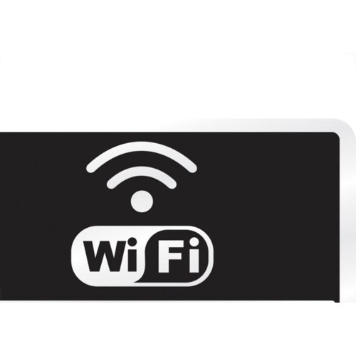 Placa Sinalizacao Aluminio 16X23 ''Wifi Insira Senha'' 150Ar
