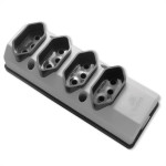 Tomada Barra Perlex Quadrupla 2 Polos +Terra 20A Cinza 2220/2