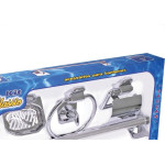 Acessorio Wc Daivak Abs+Metal Cromado 5 Pecas Com Ventosa 504