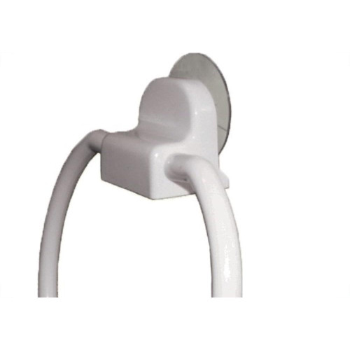 Acessorio Wc Daivak Toalha Redondo Branco Com Ventosa 147