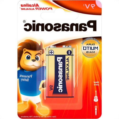 Pilha Panasonic Alcalina Bateria 9V Com 1 Peca 6Lf22Xab/1B24