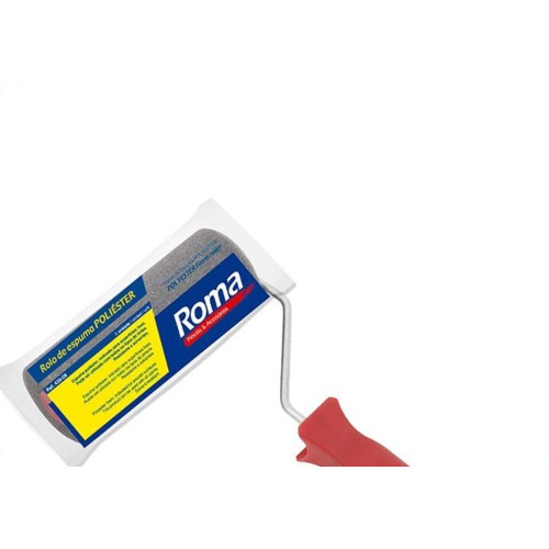Rolo Poliester Roma Cinza 15Cm Com Cabo 430-15
