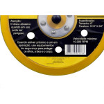 Disco Borracha Eda Para Lixadeira 6 Furo 6'' Com Velcro 8Zg