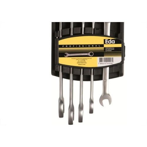 Chave Combinada Catracada Eda Cabeca Fixa Com 05 Pecas 9Nx