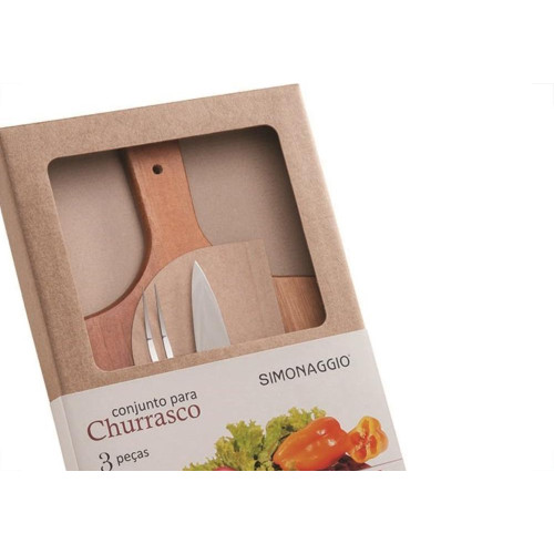Kit Churrasco Simonaggio 3Pecas Caixa 350.303.9055.400