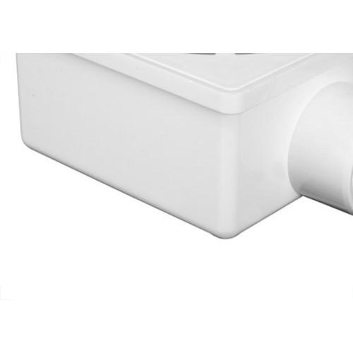 Ralo Sifonado Krona 100X52X40 Quadrada Branco 931