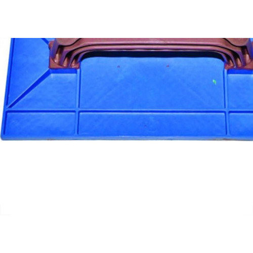 Desempenadeira Pvc Zumplast 15X26 Corrugada Azul 2270