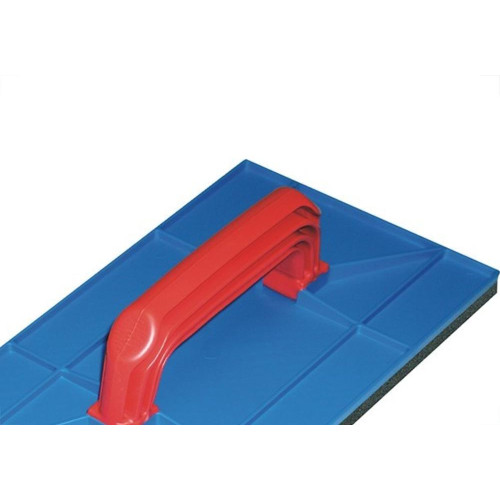 Desempenadeira Pvc Zumplast 15X26 Com Borracha Azul 2272