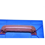 Desempenadeira Pvc Zumplast 12X22 Corrugada Azul 2273