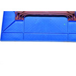 Desempenadeira Pvc Zumplast 17X30 Corrugada Azul 2267