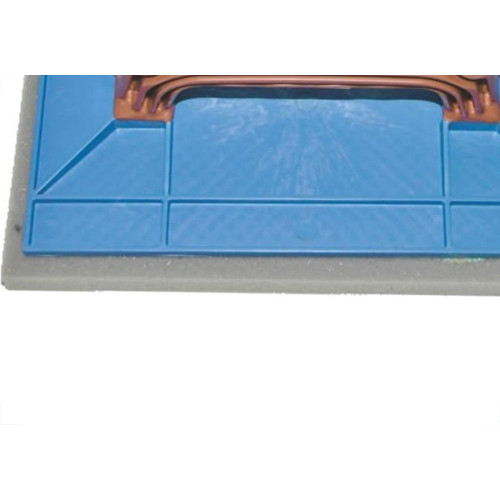 Desempenadeira Pvc Zumplast 12X22 Com Espuma Azul 2274