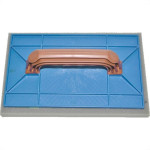 Desempenadeira Pvc Zumplast 15X26 Com Espuma Azul 2271