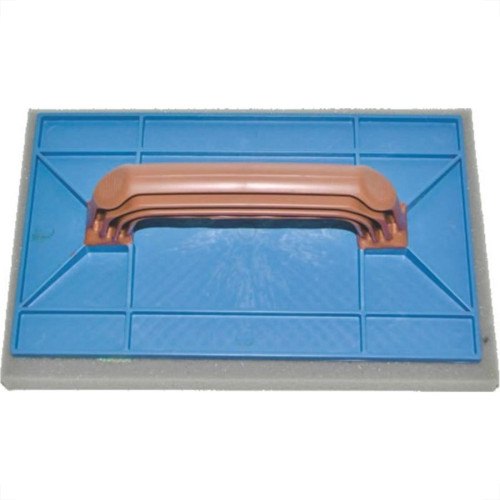 Desempenadeira Pvc Zumplast 15X26 Com Espuma Azul 2271