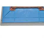 Desempenadeira Pvc Zumplast 15X26 Com Espuma Azul 2271