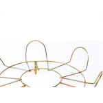Suporte Para Vaso Iguatemi N.2 Margarida Mesa Bicromatizado 521010 - Kit C/5 