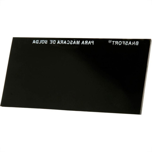 Vidro Retangular Escuro Mascara Solda 12 8074 - Kit C/25 