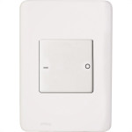 Conjunto Perlex Aros 4X2 Branco Com Placa(1Bipolar 16A) 7306
