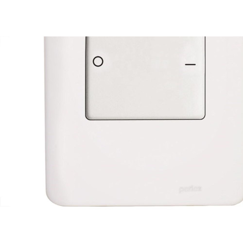 Conjunto Perlex Aros 4X2 Branco Com Placa(1Bipolar 16A) 7306