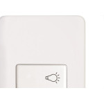 Conjunto Perlex Aros 4X2 Branco Com Placa(1Campainha) 7385