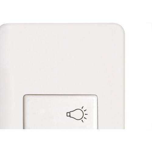 Conjunto Perlex Aros 4X2 Branco Com Placa(1Campainha) 7385