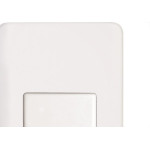 Conjunto Perlex Aros 4X2 Branco Com Placa(1Paralelo) 7381P