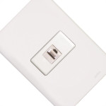Conjunto Tomada Fone Perlex Aro Com Placa(Rj11) 7365