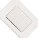 Conjunto Perlex Aros 4X2 Branco Com Placa(3Simples) 7383