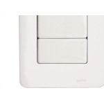 Conjunto Perlex Aros 4X2 Branco Com Placa(3Simples) 7383