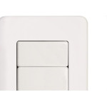 Conjunto Perlex Aros 4X2 Branco Com Placa(3Simples) 7383
