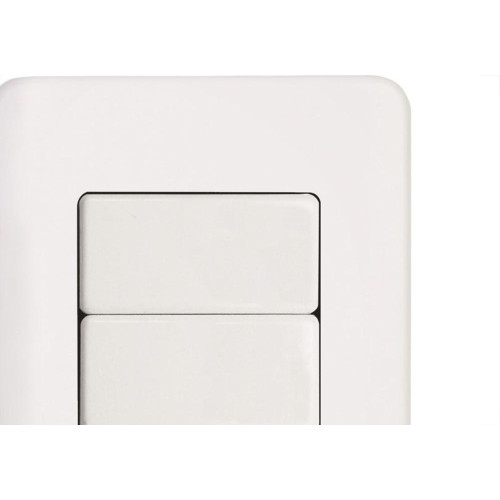 Conjunto Perlex Aros 4X2 Branco Com Placa(3Simples) 7383