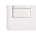 Conjunto Perlex Aros 4X2 Branco Com Placa(1Simples+1Paralelo) 7381/1P