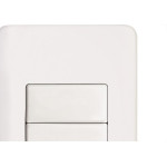 Conjunto Perlex Aros 4X2 Branco Com Placa(1Simples+1Paralelo) 7381/1P