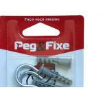 Cartela Escapula Com Bucha 6 Peg&Fixe Kit Com 6 Pecas Aesb/04