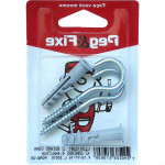 Cartela Escapula Com Bucha 8 Peg&Fixe Kit Com 4 Pecas Aesb/08