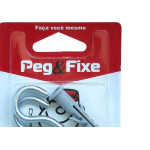 Cartela Escapula Com Bucha 8 Peg&Fixe Kit Com 4 Pecas Aesb/08