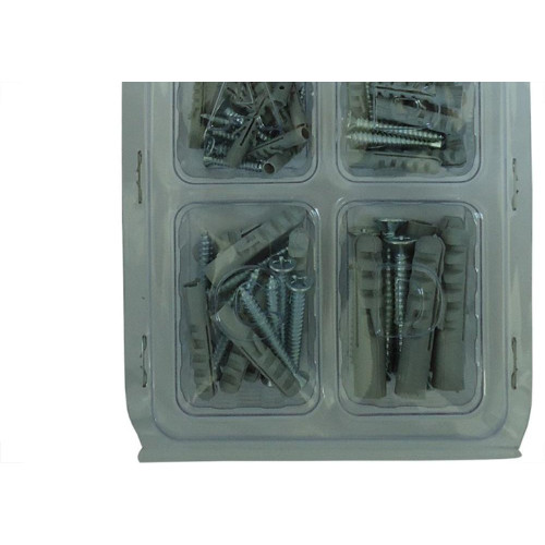 Cartela Bucha Fixacao 4A8Mm+Parafuso Phillips Peg&Fixe Kit 66 Pecas Akit/69