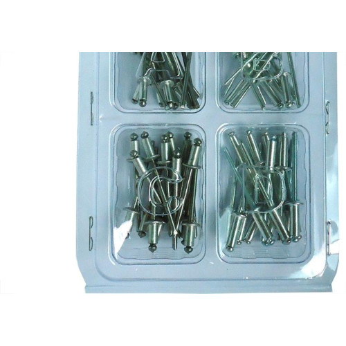 Cartela Rebite Repuxo Aluminio Peg&Fixe Kit 60 Pecas Akit/64