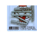 Cartela Bucha Fixacao 08+Parafuso Phillips 4,8 X 50 Peg&Fixe Kit 6 Pecas Apcb/09
