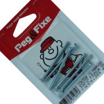 Cartela Parafuso Placa Tomada 9/64 X 2'' Peg&Fixe 6 Pecas Aptm/03
