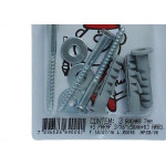 Cartela Bucha Fixacao 07+Parafuso Sextavado 3/16 X 50 Peg&Fixe Kit 9 Pecas Apsb/06