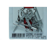 Cartela Rebite Repuxo Aluminio 4,76X10Mm Peg&Fixe 8 Pecas Areb/10