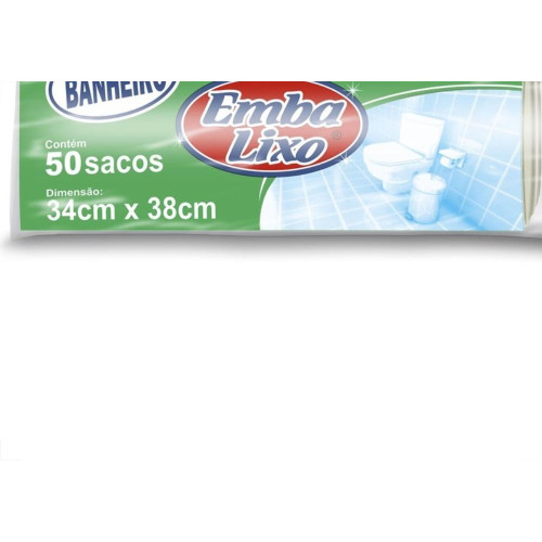 Saco Embalixo Rolo Para Wc Com 50 Sacos 510136