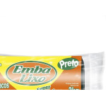 Saco Embalixo Rolo Super Economico Preto 15L Com 100 Sacos 510051
